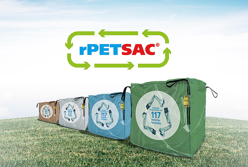 rPET big bags made of 117 Post-Consumer PET bottles